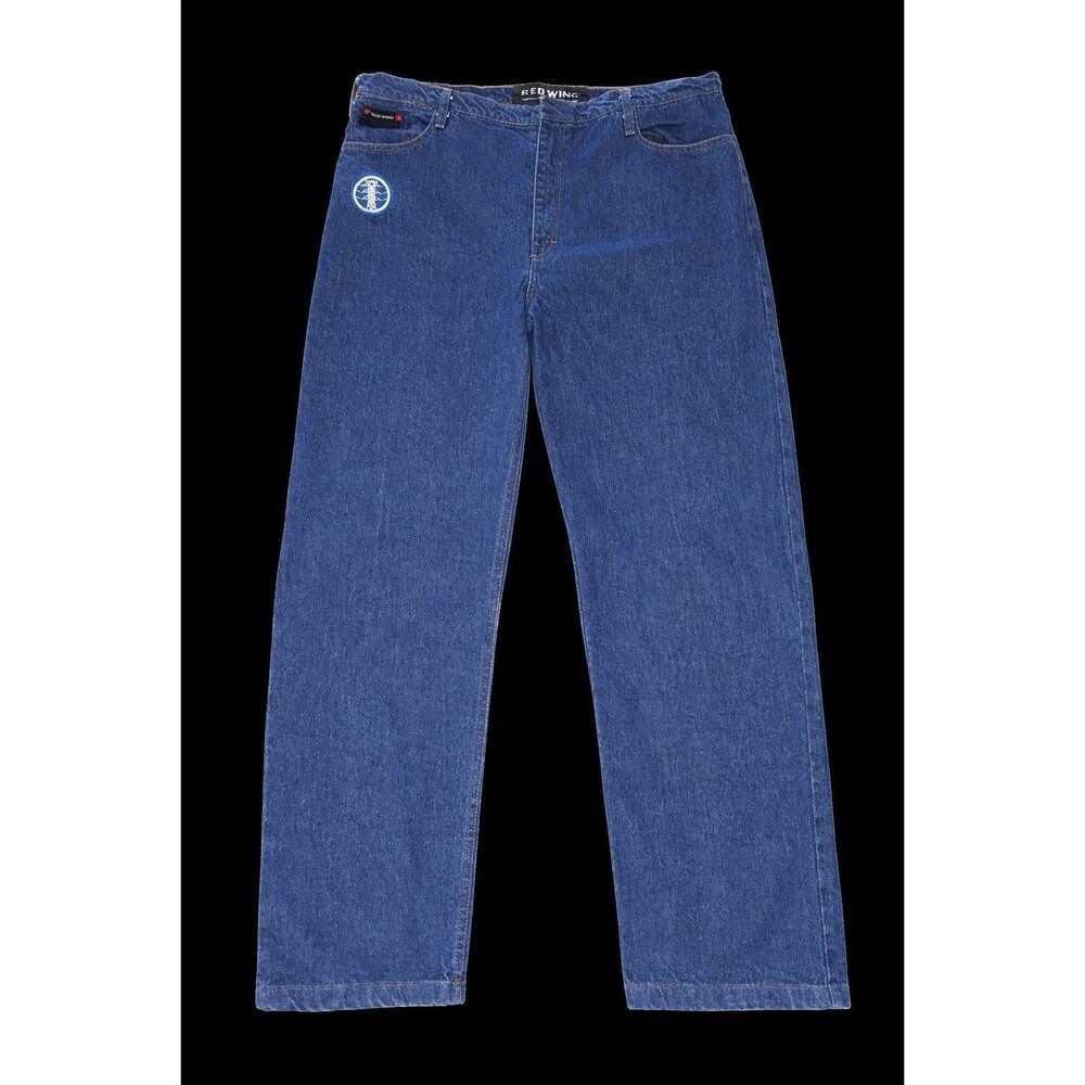 Red Wing Shoes FR Work Jeans 44x32 Flame Resistant 14oz Utility Denim Pants USA